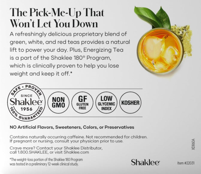 Green Matcha Shaklee Energizing Tea, 28 Sticks