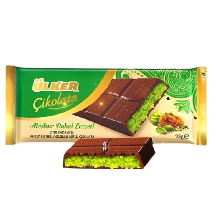 Ulker Dubai Chocolate with Antep Pistachio & Crispy Kataifi, 36 pcs.
