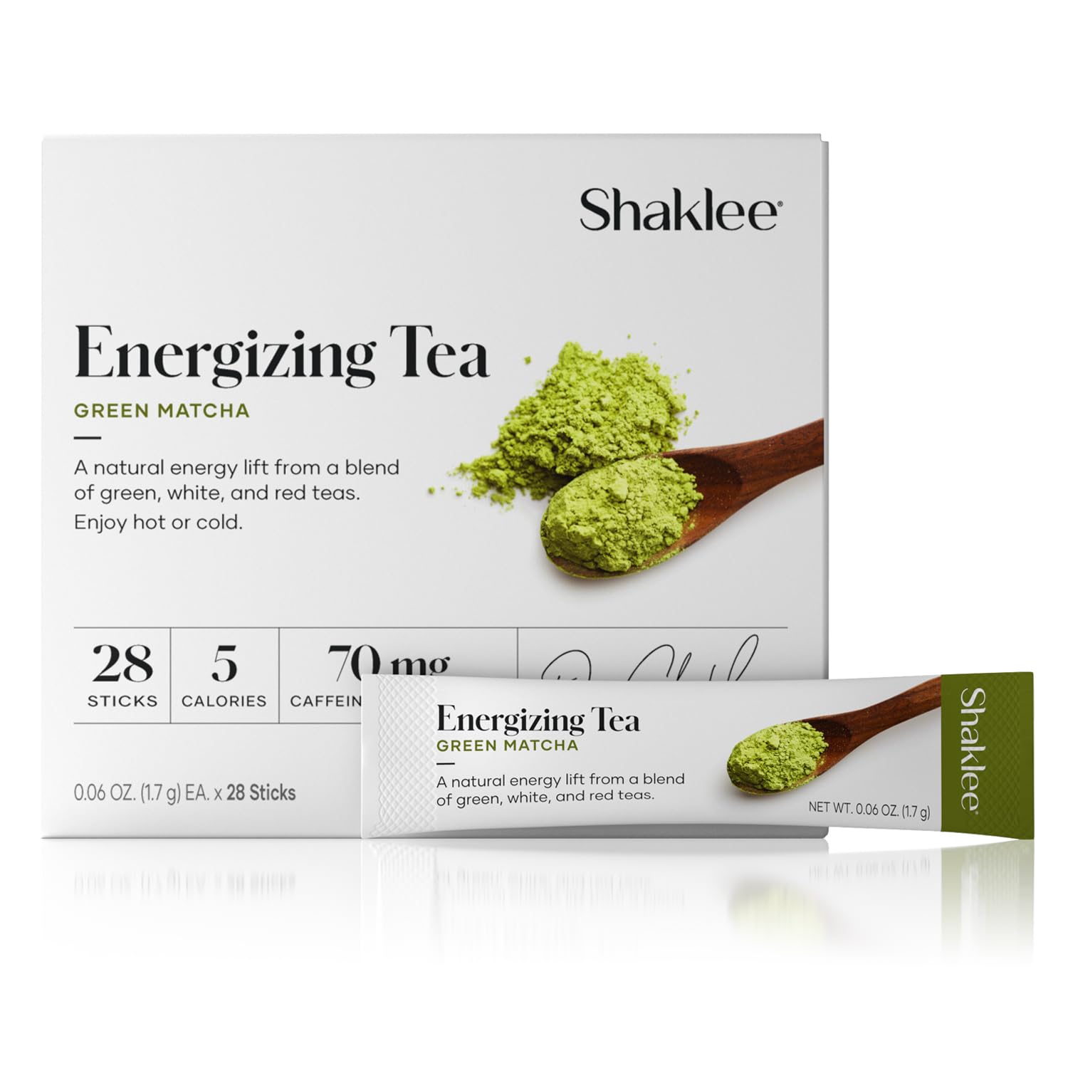 Green Matcha Shaklee Energizing Tea, 28 Sticks