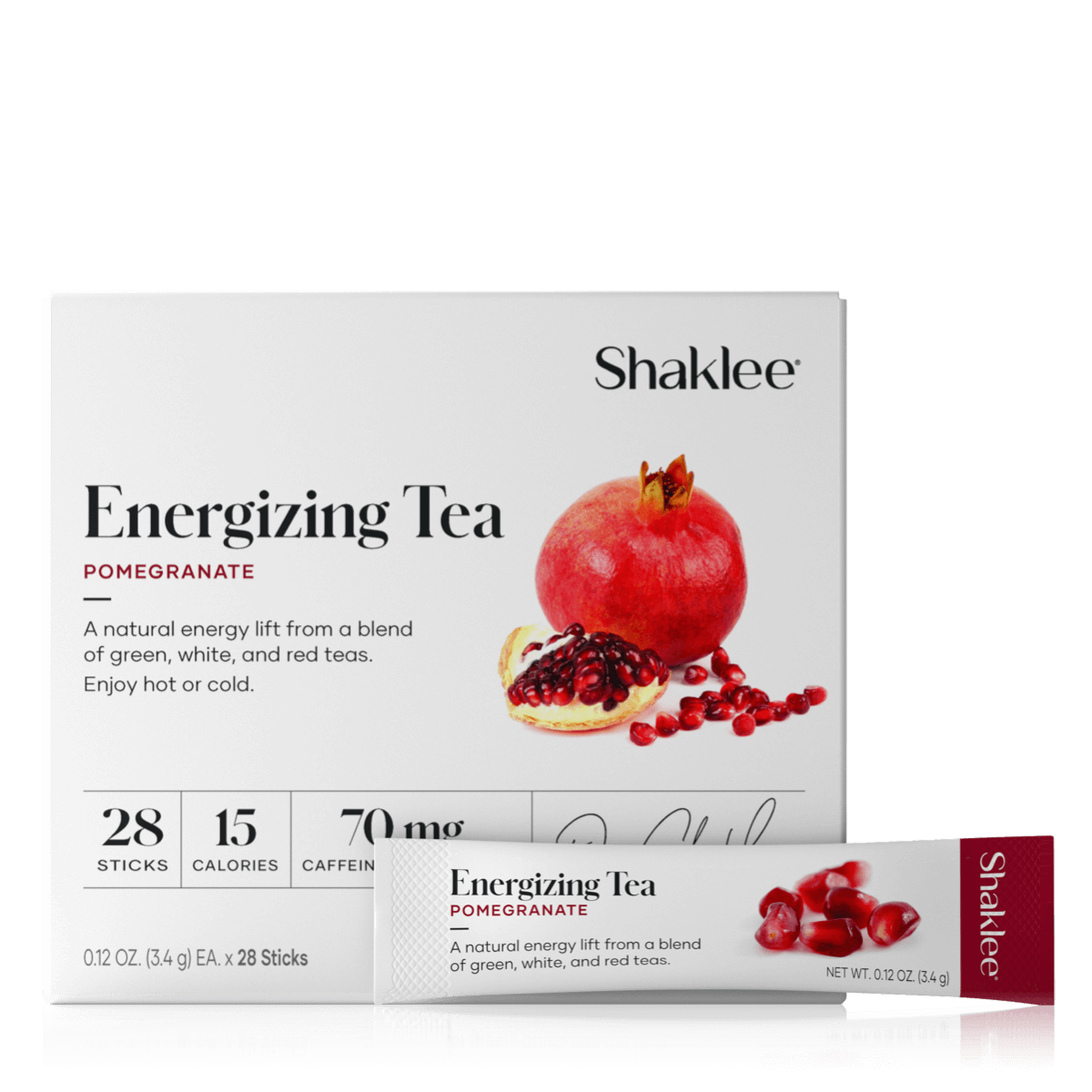 Pomegranate Energizing Tea, Antioxidant Boost, 28 Sticks